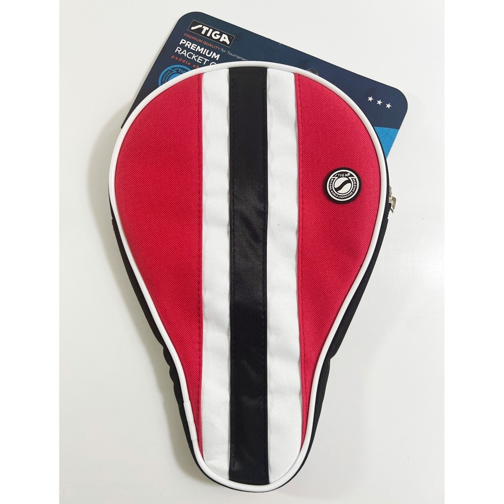 Stiga Premium Racket Cover Paddle Shape Design For Tournament Play 12"x8"